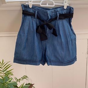 2 for $20 Gap Paperbag Waist Jean Shorts